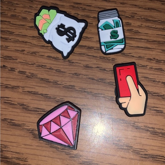 Croc charms $1 each. Comment below which ones you want and I will send them. - Picture 8 of 12